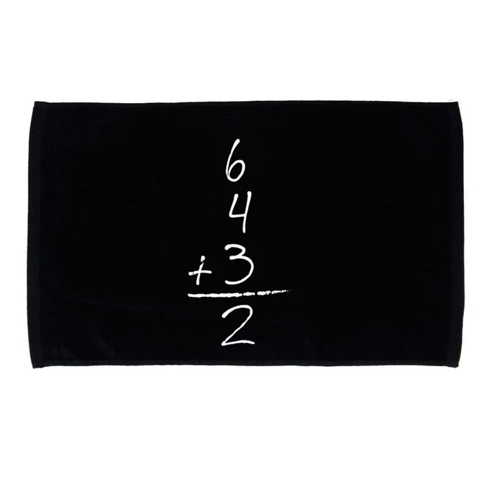 Baseball Inspired Math 6 4 3 2 Double Play Softball Microfiber Hand Towel