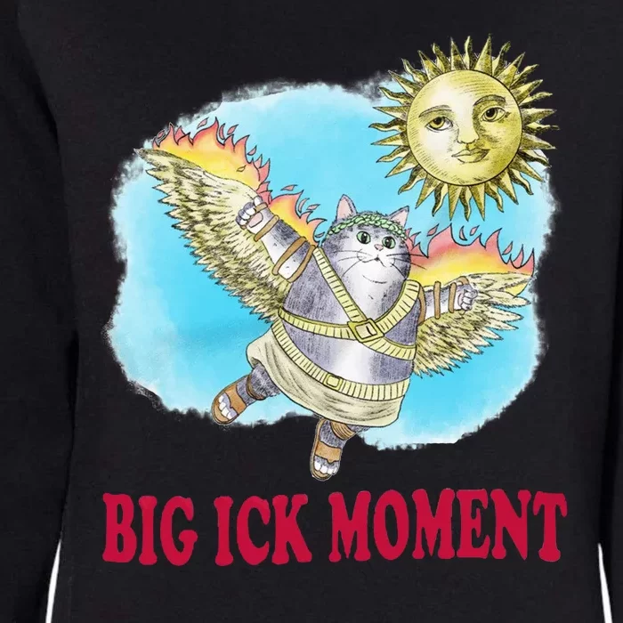 Big Ick Moment Cat Lover Womens California Wash Sweatshirt