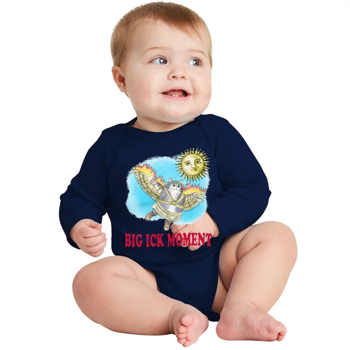 Big Ick Moment Cat Lover Baby Long Sleeve Bodysuit