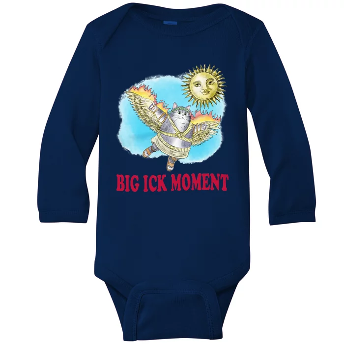 Big Ick Moment Cat Lover Baby Long Sleeve Bodysuit