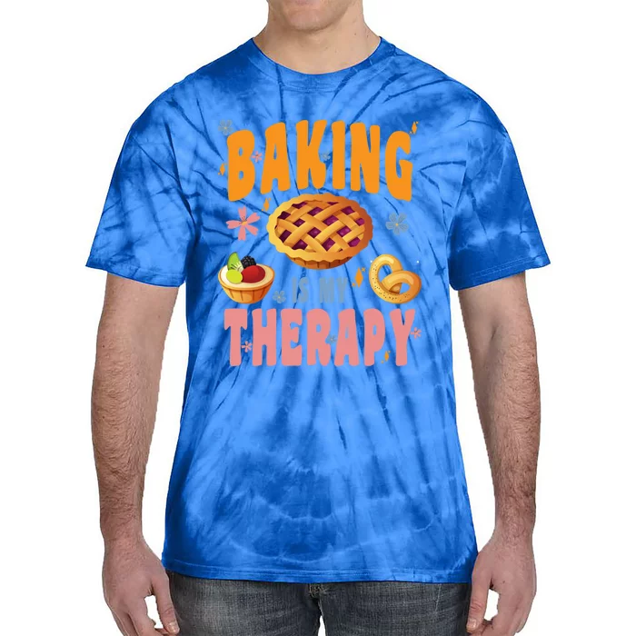 Baking Is My Therapy Cute Top Girls Fun Trendy Fashion Funny Gift Tie-Dye T-Shirt