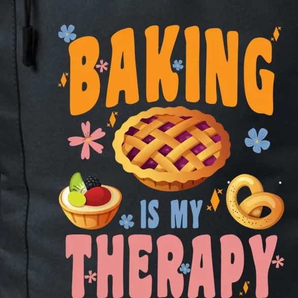 Baking Is My Therapy Cute Top Girls Fun Trendy Fashion Funny Gift Daily Commute Backpack