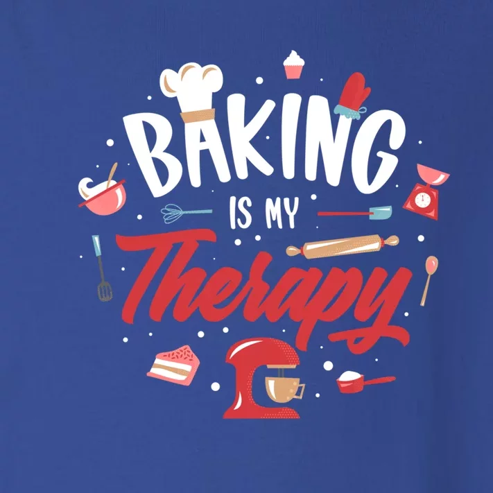 Baking Is My Therapy Gift Toddler Long Sleeve Shirt