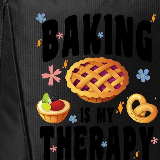 Baking Is My Therapy Cute Top Girls Fun Trendy Fashion Gift City Backpack