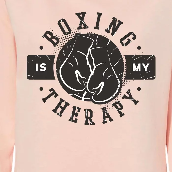 Boxing Is My Therapy Womens California Wash Sweatshirt