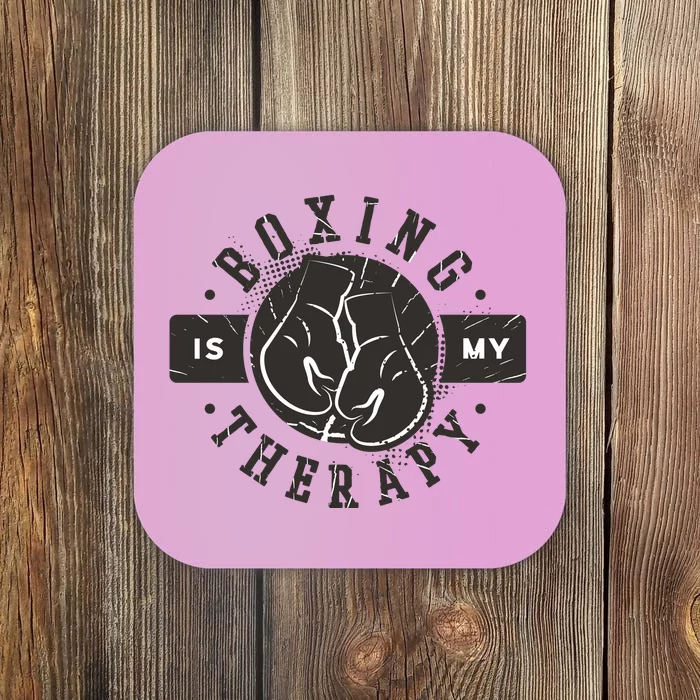 Boxing Is My Therapy Coaster