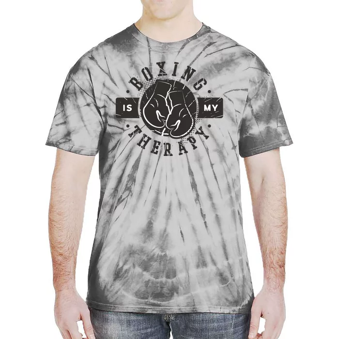 Boxing Is My Therapy Tie-Dye T-Shirt