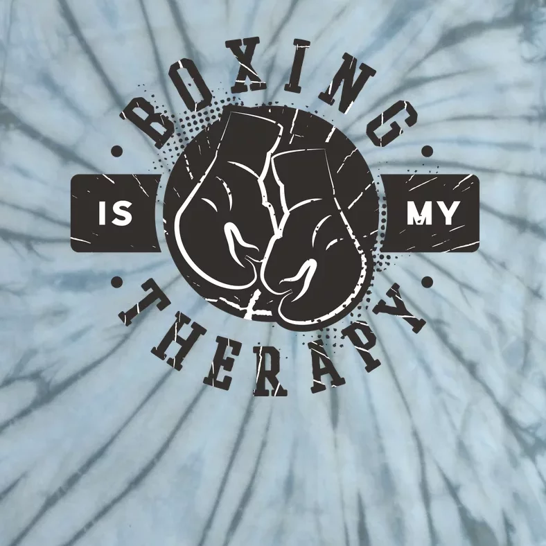 Boxing Is My Therapy Tie-Dye T-Shirt