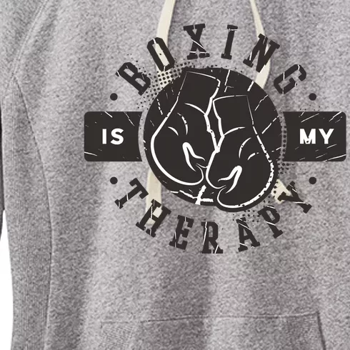 Boxing Is My Therapy Women's Fleece Hoodie