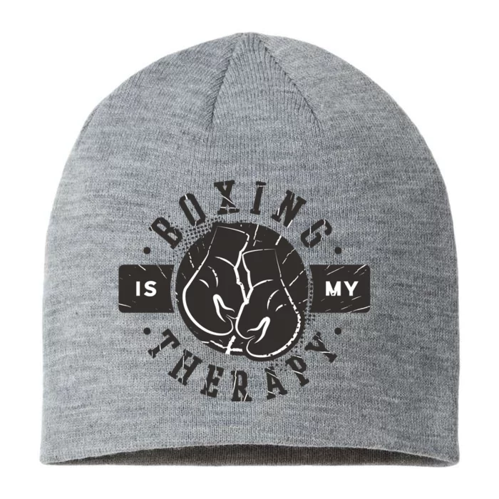 Boxing Is My Therapy 8 1/2in Sustainable Knit Beanie