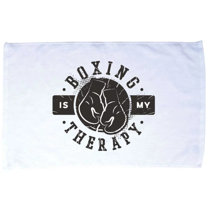 Boxing Is My Therapy Microfiber Hand Towel