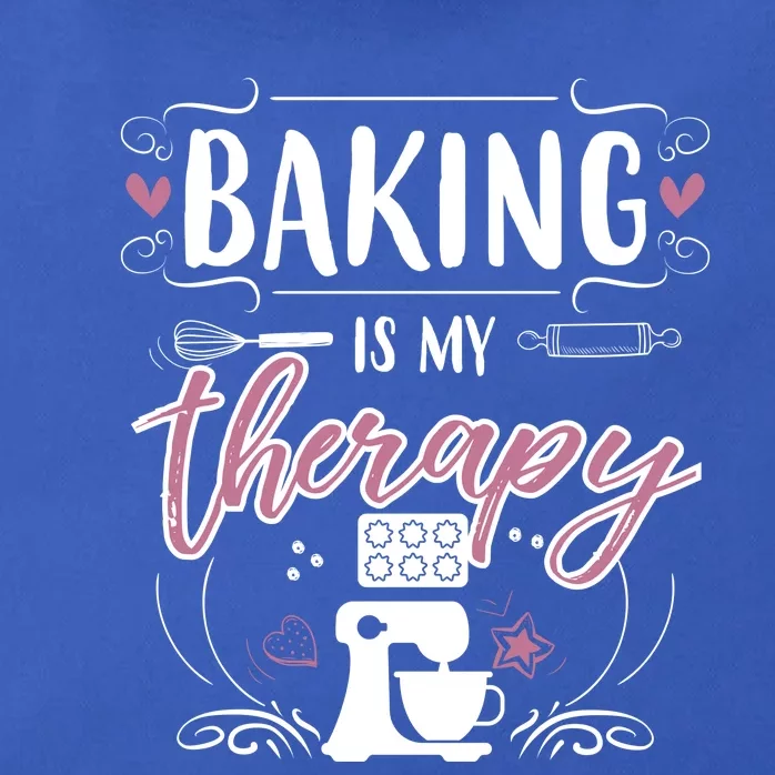 Baking Is My Therapy Meaningful Gift Zip Tote Bag