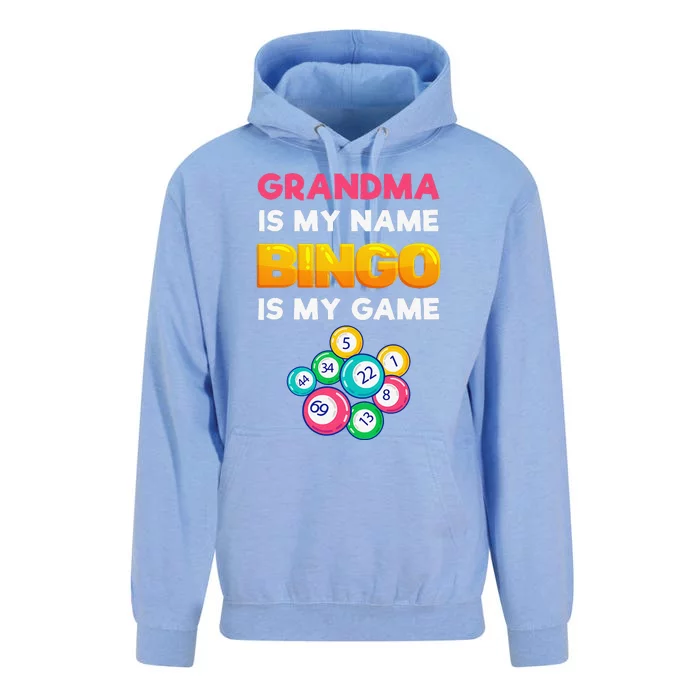 Bingo Is My Funny Bingo Grandma Player Women Mother's Day Unisex Surf Hoodie