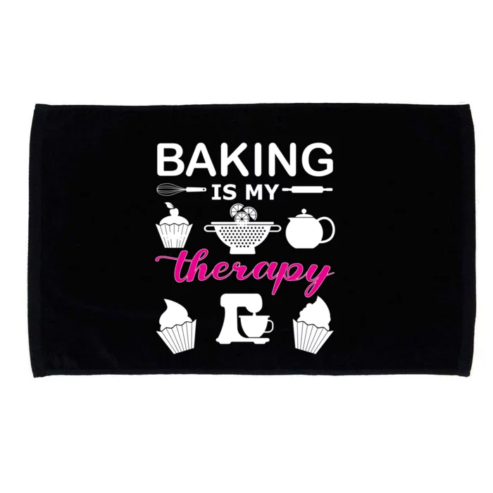 Baking Is My Therapy Gift Microfiber Hand Towel