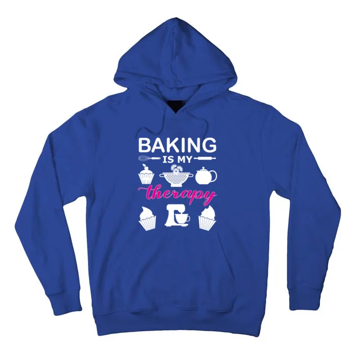 Baking Is My Therapy Gift Tall Hoodie