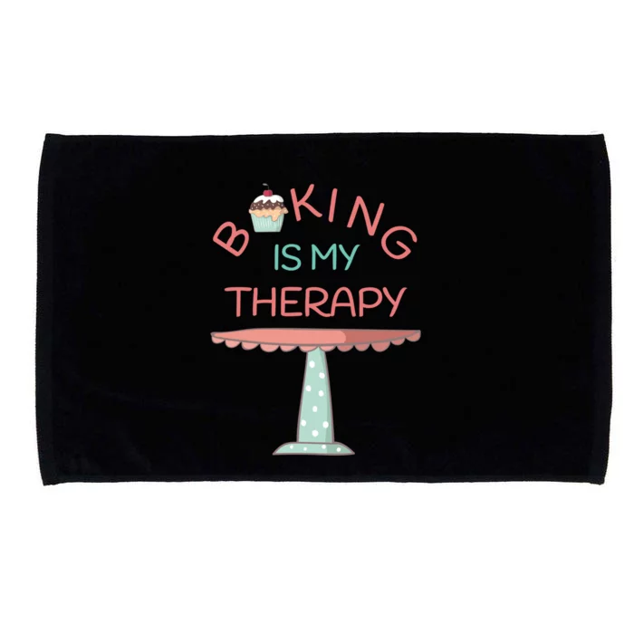 Baking Is My Therapy Gift Microfiber Hand Towel