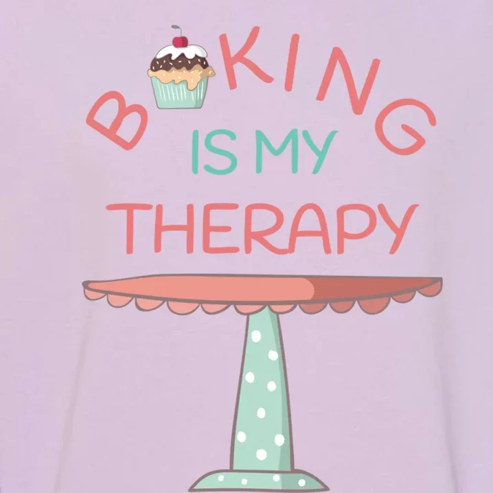 Baking Is My Therapy Gift Garment-Dyed Sweatshirt