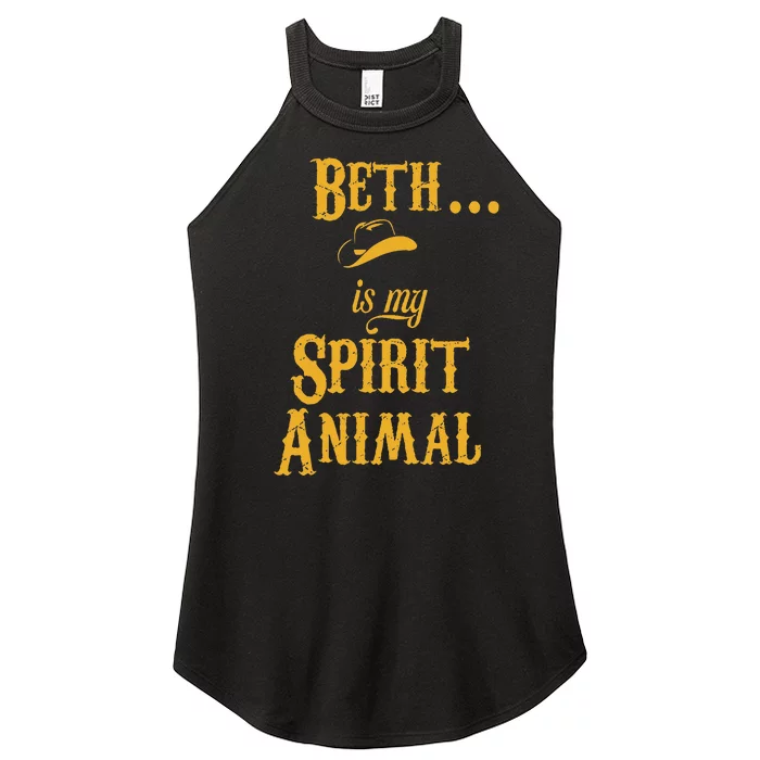 Beth... Is My Spirit Animal Women’s Perfect Tri Rocker Tank