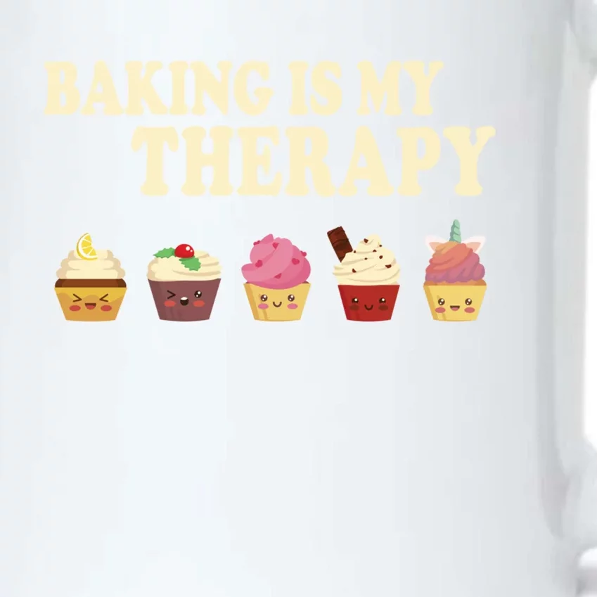 Baking Is My Therapy Great Gift Baker Baking Gift Funny Gift Black Color Changing Mug