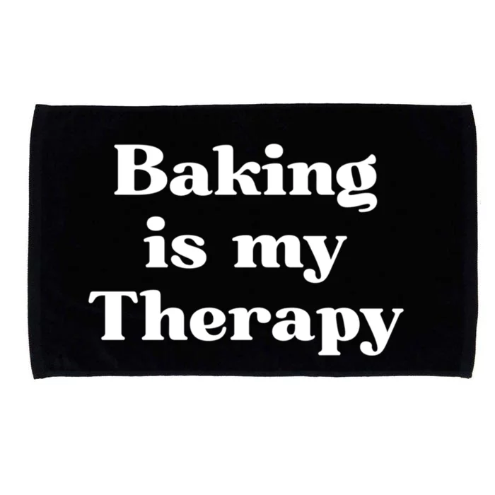 Baking Is My Therapy Gift Microfiber Hand Towel