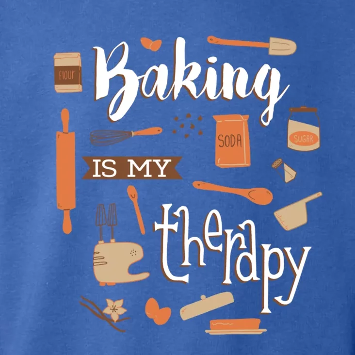 Baking Is My Therapy Gift Toddler Hoodie