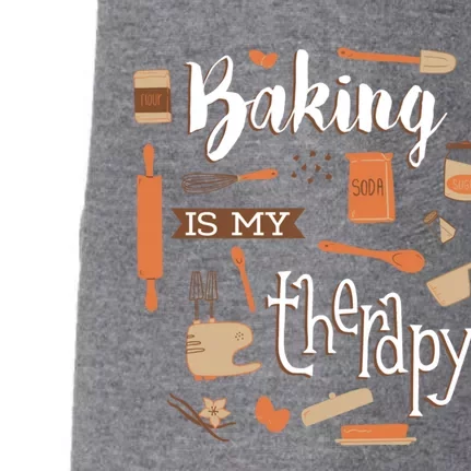 Baking Is My Therapy Gift Doggie 3-End Fleece Hoodie