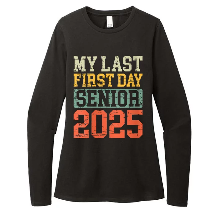 Bruh ItS My Last First Day Senior 2025 Back To School Funny Womens CVC Long Sleeve Shirt