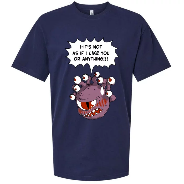 Beholder ItS Not As If I Like You Or Anything Sueded Cloud Jersey T-Shirt