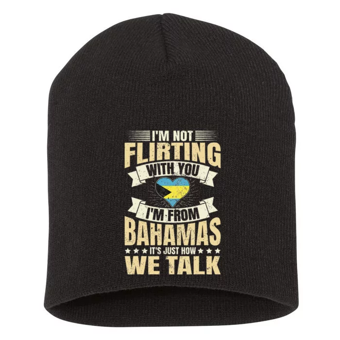 Bahamian IM Not Flirting Bahamas Love Short Acrylic Beanie