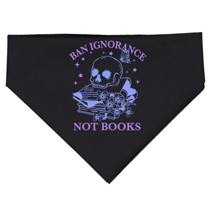 Ban Ignorance Not Books USA-Made Doggie Bandana