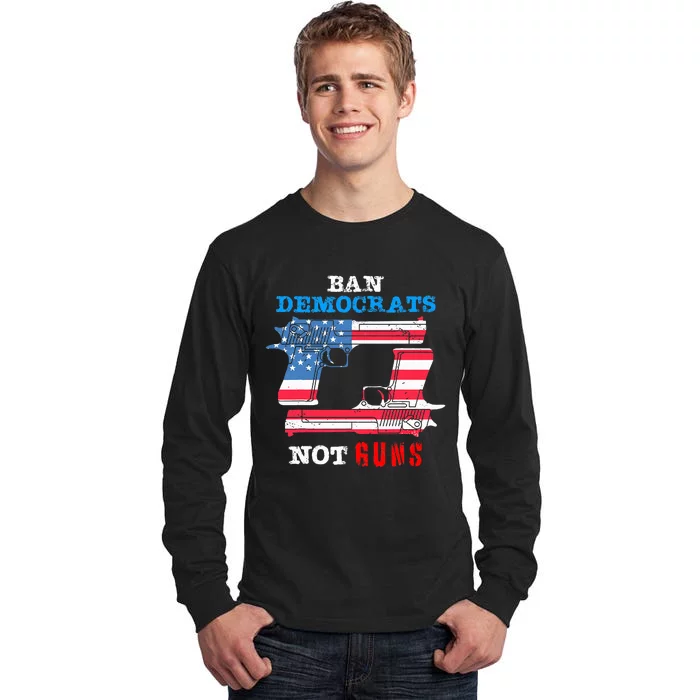 Ban Idiots Not Guns 2nd Amendment Constitution Rights Tall Long Sleeve T-Shirt