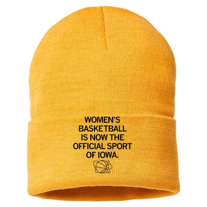 Basketball Is Now The Sport Of Iowa Sustainable Knit Beanie