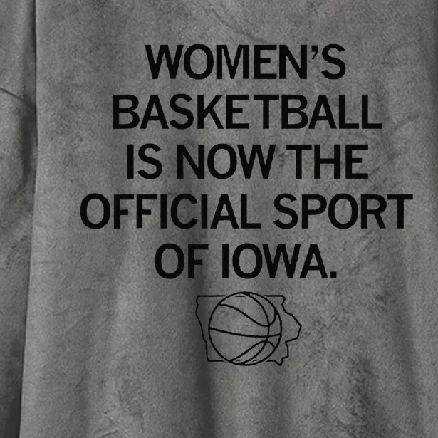 Basketball Is Now The Sport Of Iowa Hooded Wearable Blanket