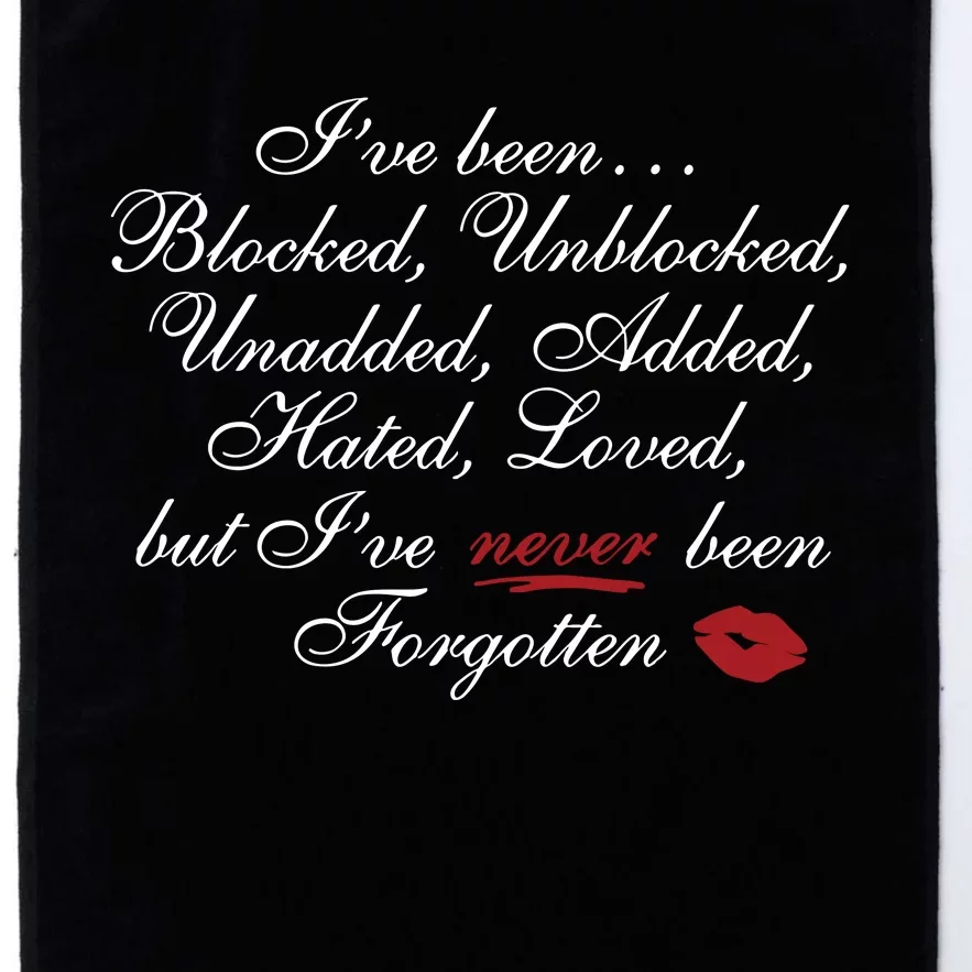 But IVe Never Been Forgotten Platinum Collection Golf Towel