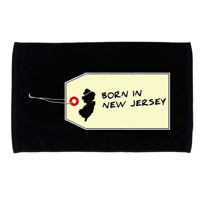 Born In New Jersey Nj Tag Garden State Graphic Microfiber Hand Towel