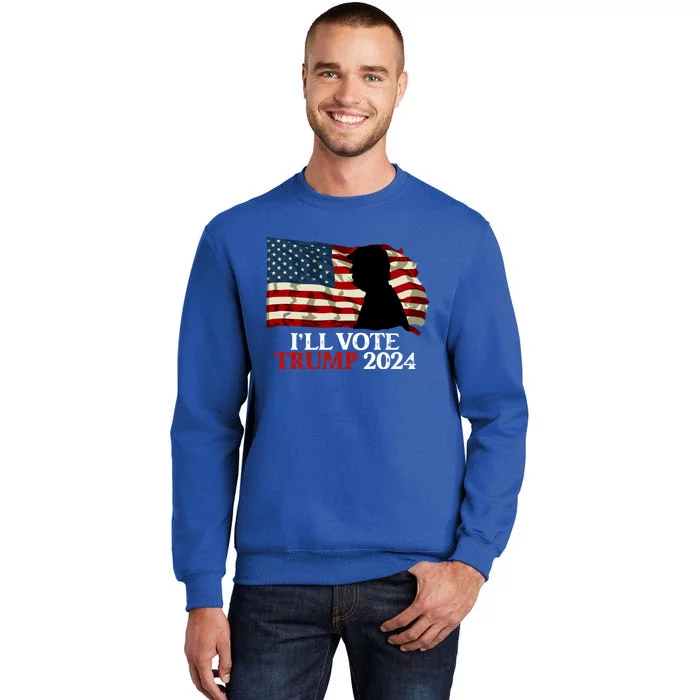 Biden Is Not My President ILl Vote Trump 2024 Gift Tall Sweatshirt