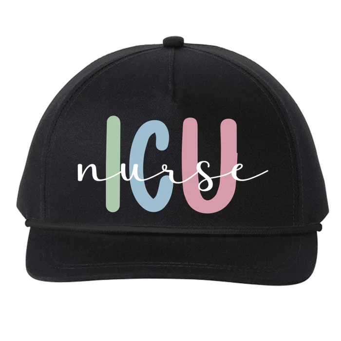 Best Icu Nurse Appreciation Intensive Care Unit Nurse Great Gift Snapback Five-Panel Rope Hat