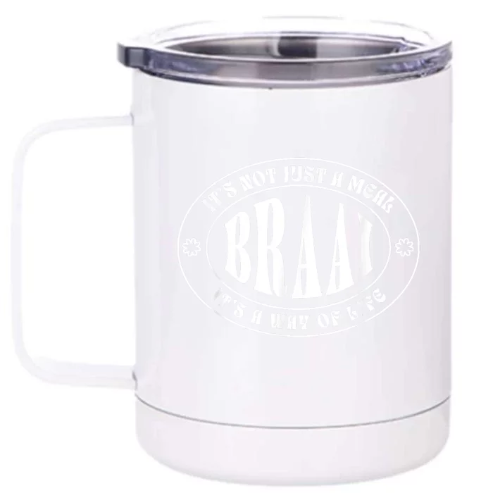 Braai It's Not Just A Meal South Africa Front & Back 12oz Stainless Steel Tumbler Cup