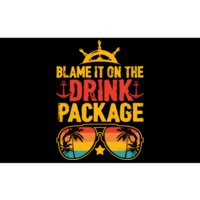 Blame It On The Cruise Package Cruise Cruising Matching Bumper Sticker