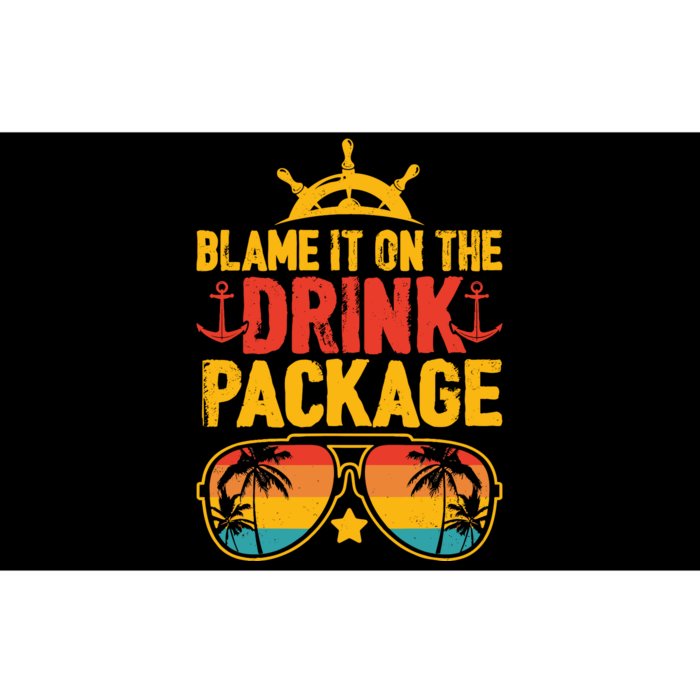 Blame It On The Cruise Package Cruise Cruising Matching Bumper Sticker