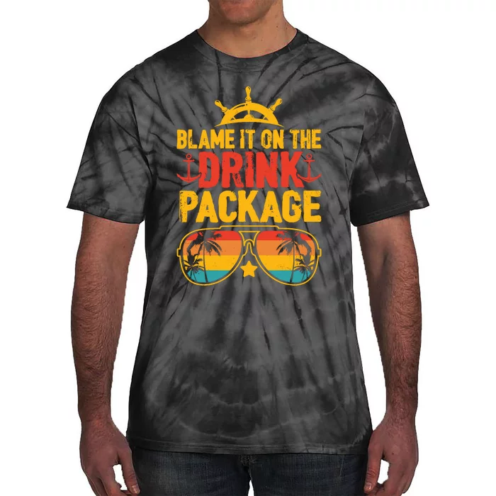 Blame It On The Cruise Package Cruise Cruising Matching Tie-Dye T-Shirt