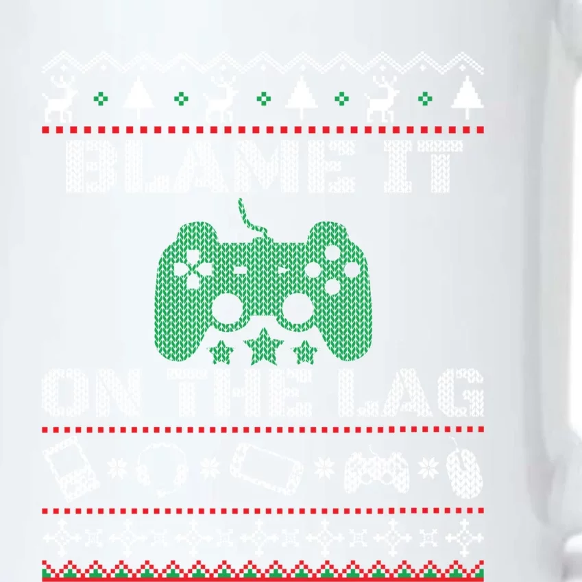 Blame It On The Lag Christmas Funny Video Gamer Ugly Meaningful Gift Black Color Changing Mug