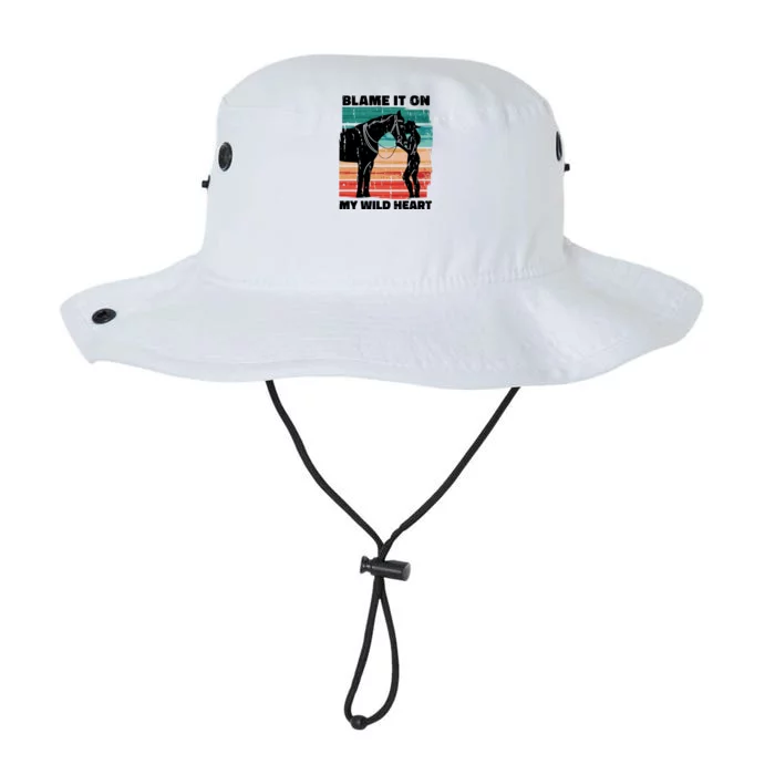 Blame It On My Wild Heart Horse Retro Legacy Cool Fit Booney Bucket Hat