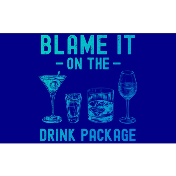 Blame It On The Package Funny Funny Cruise Vacation Gift Bumper Sticker