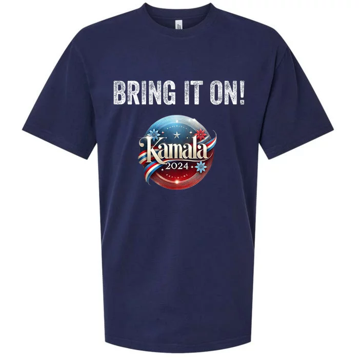 Bring It On Kamala Harris 2024 Election President Sueded Cloud Jersey T-Shirt