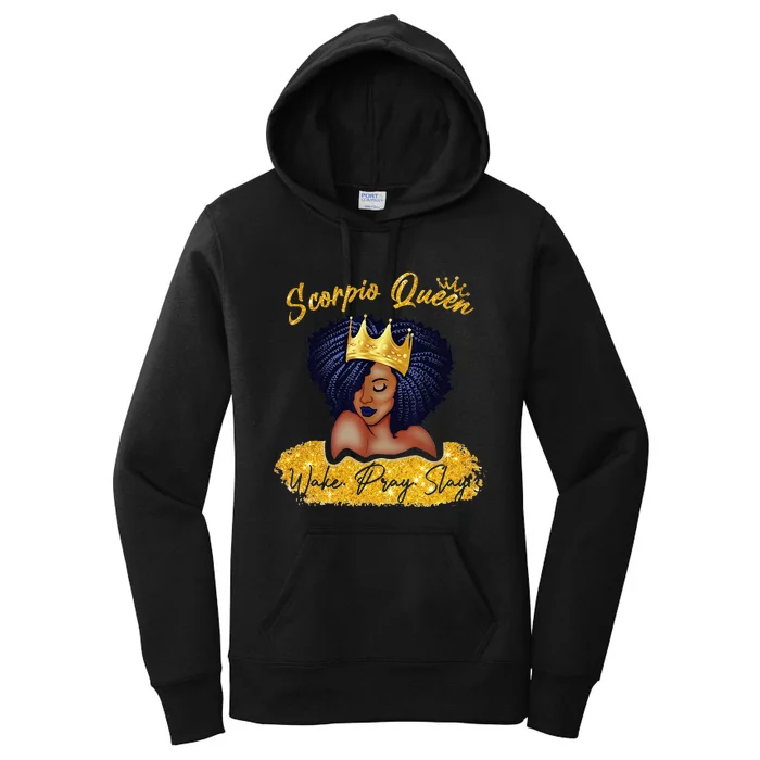 Born In October 23 To November 22 Birthday Scorpio Afro Women's Pullover Hoodie