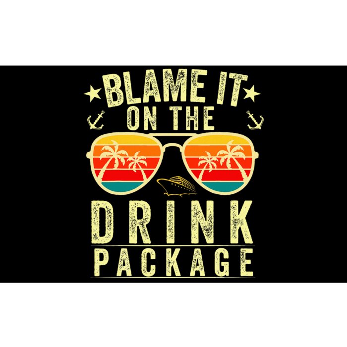 Blame it on The Cruise Package Cruise Cruising Matching Bumper Sticker