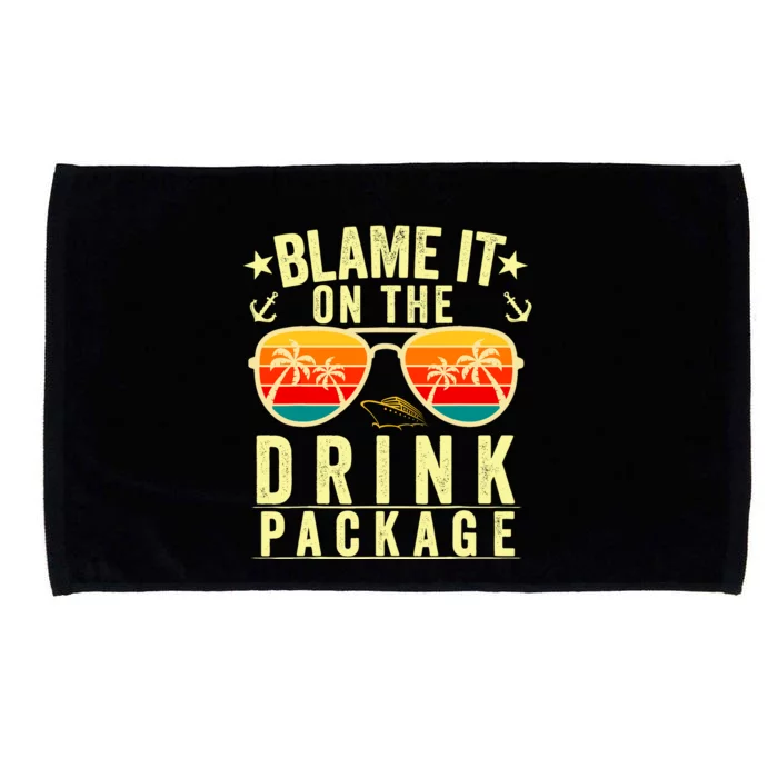 Blame It On The Cruise Package Cruise Cruising Matching Microfiber Hand Towel