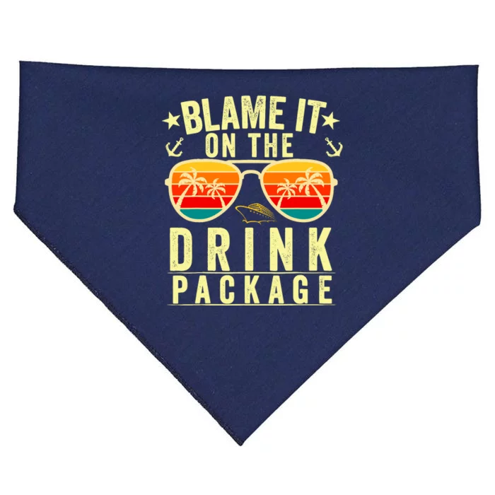 Blame It On The Cruise Package Cruise Cruising Matching USA-Made Doggie Bandana