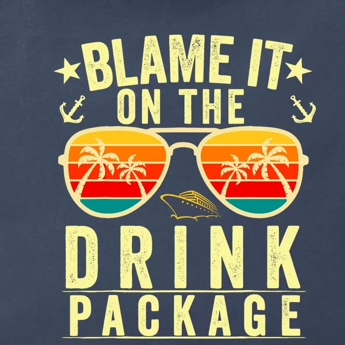 Blame It On The Cruise Package Cruise Cruising Matching Zip Tote Bag